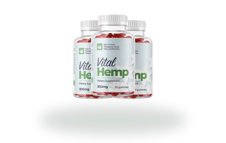 3 bottles of Vital Hemp Gummies